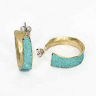 Turquoise Hoop Earrings