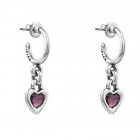 Crystal Heart Earrings - Gotas de Amor