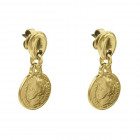 Gold Coin Earrings - Charlotte