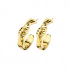 Gold Hoop Earrings - Knot Knot