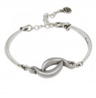 Cuff Bracelet Artful Silver Charm