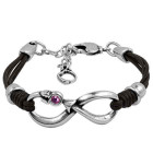 Infinity Leather Bracelet - Eterno