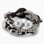 Bracelet 3 Perles Blanches - Orion