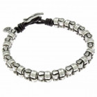 Silver Double Bead Bracelet