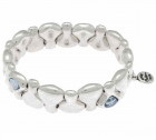 Silver Stretch Bracelet - Swarovski Crystals