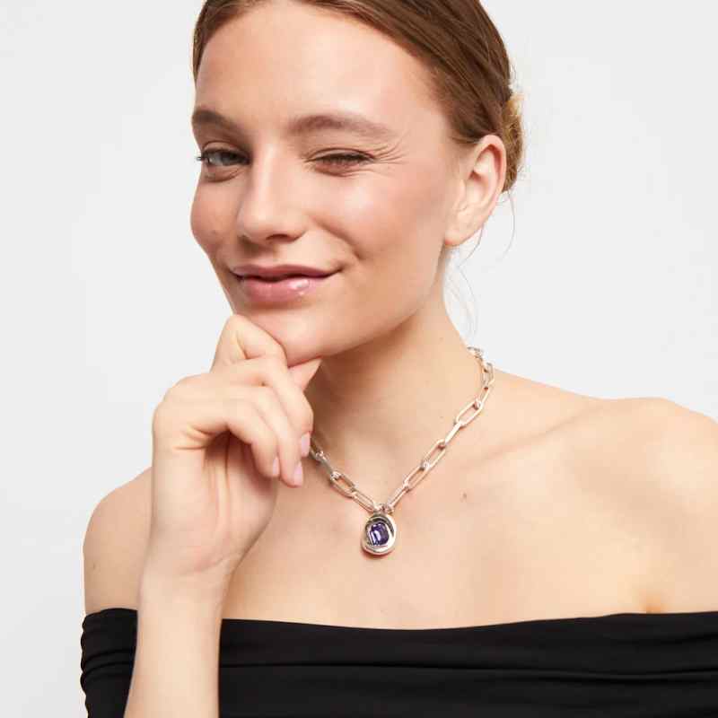 Collier Opulent Cristal Swarovski Violet