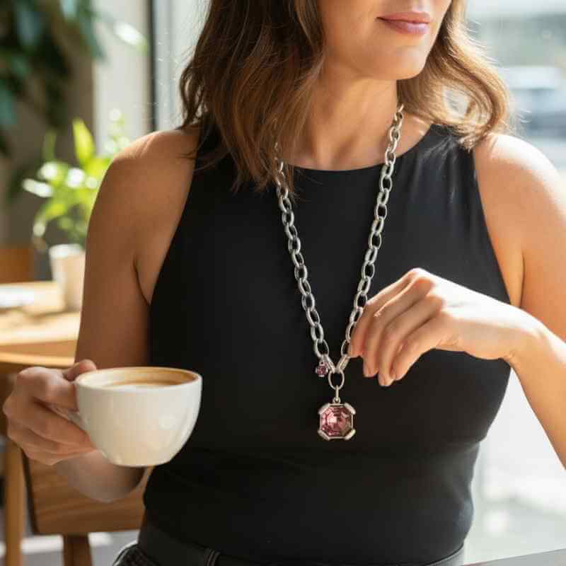 Long Cable Chain Necklace