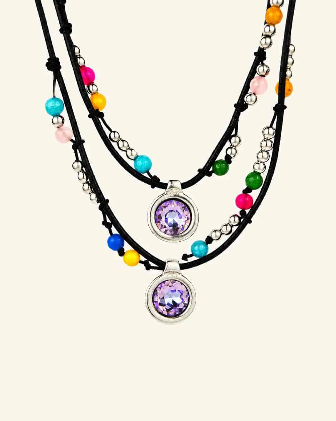Multicolor Choker Crystal Necklace