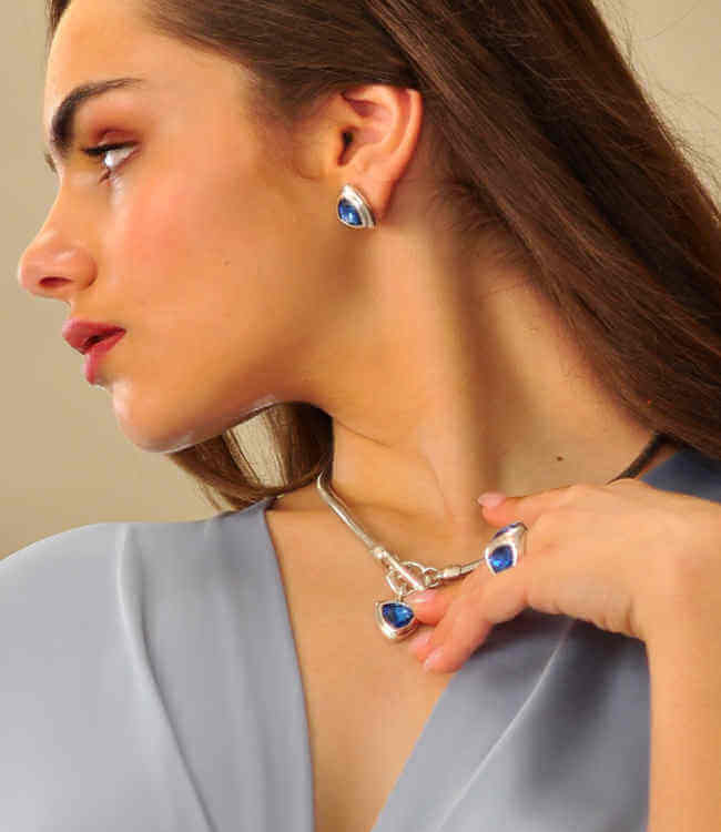 Blue Pendant Necklace