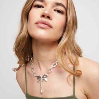 Dragonfly Choker Chain Necklace
