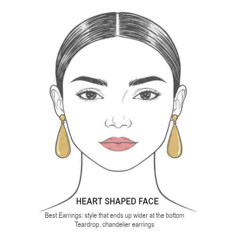 Earrings Heart Face Shape Guide