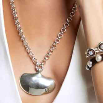 Layering of chain necklaces