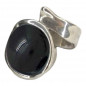 Preview: Ring with a black Stone