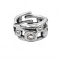 Preview: Bague large argent cristaux