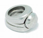 Preview: hammered-three-piece-silver-ring