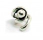 Preview: Spiral ring with silver pearl