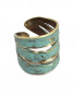 Preview: Spiralen Bronze Ring Tuerkise Patina