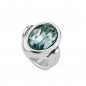 Preview: Bague Ovale Cristal Swarovski Ovale