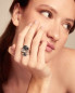 Preview: Anillo Cuatro Cristales Swarovski Safire