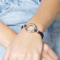 Preview: Pulsera Aro Cuero Marrón