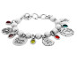 Preview: Kugelperlen Armband Message Anhänger