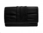 Preview: Black Leather Purse with Bordure