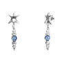 Preview: Boucles d'oreilles étoile de mer cristal bleu
