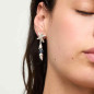 Preview: Boucles d'oreilles étoile de mer cristal bleu