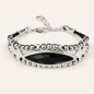 Preview: Bracelet Oval Crystal Black
