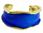 Preview: Bracelet Jonc Bronze Bleu Royal