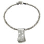 Preview: Necklace Silver Pendant Cristal Pink Spiral