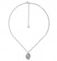 Preview: Necklace Oval Pink Crystal Pendant