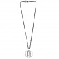 Preview: Leather Necklace Rectangle Charm