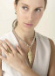 Preview: Gold feather bicolor necklace