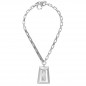 Preview: Necklace chain large transparent pendant