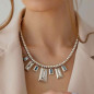 Preview: Necklace with 7 trapezoid-shaped crystals