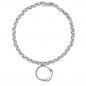 Preview: Midi Silver Necklace Hoop Pendant