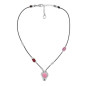 Preview: Collar Corto de Cuero – Murano Cristal