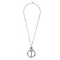 Preview: Collar Aro Grande Cristal Azul