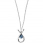 Preview: Silver Chain Necklace Blue Fish