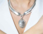 Preview: Collar colgante plata semirrígido