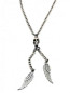 Preview: Angel Wing Necklace Skull Wings
