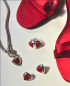 Preview: Collier Pendentif Cristal Triangle Rouge
