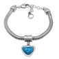 Preview: Bracelet Pendentif Cœur Bleu