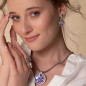 Preview: Pendientes colgantee cristal lilac