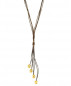 Preview: Gold Boho Chic Leather Necklace