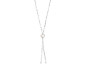 Preview: Collar Lariat Perlas Plata