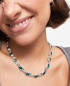 Preview: Silver Necklace Green Crystals