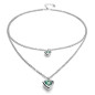 Preview: Collier double rang cristal vert