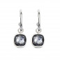Preview: Round Ear Hangers Gray Crystal